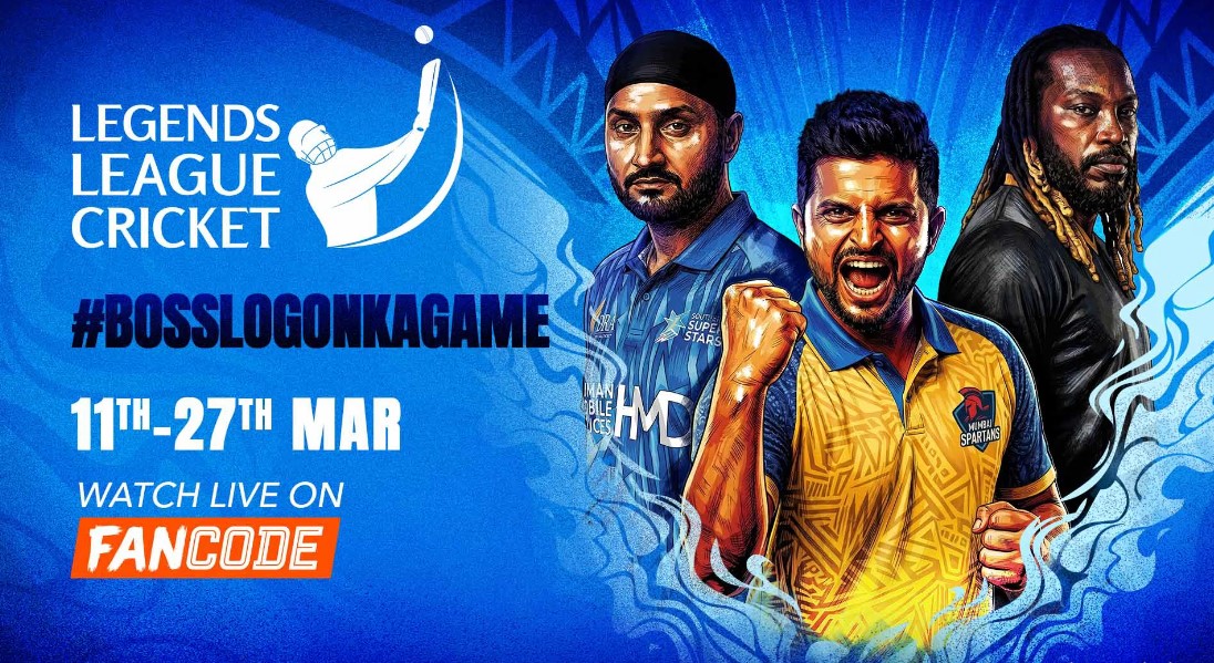 Legends League Cricket 2026: Live on FanCode!