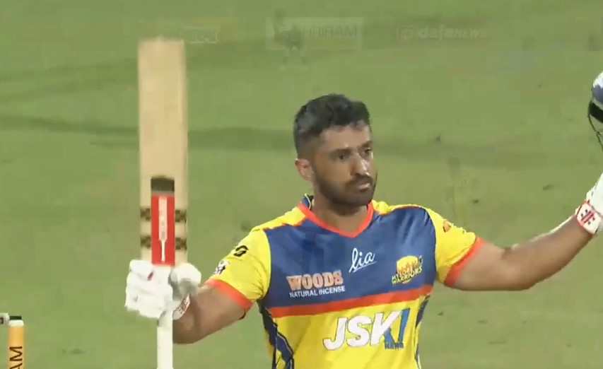 Mysore Warriors vs Mangaluru Dragons: Karun Nair's 124* off 48