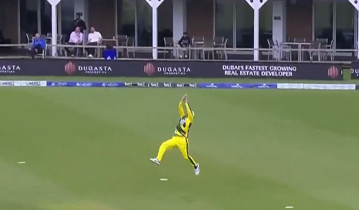 STUNNING CATCH! Nathan Coulter-Nile dazzled Northampton 