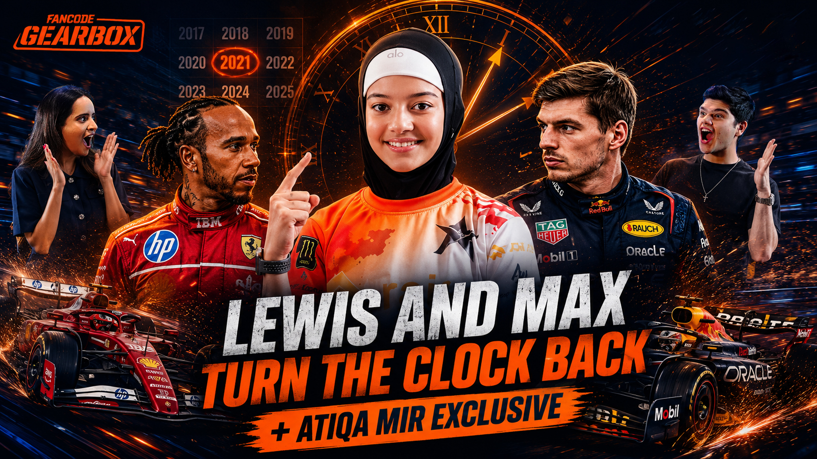 Episode 8: Lewis & Max turn the clock back; Atiqa Mir exclusive