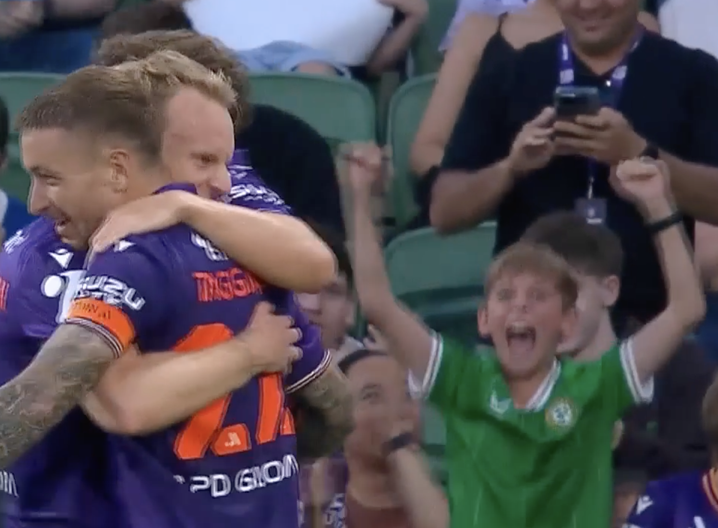 GLORIOUS! Taggart's thumping finish from Ostle's deft assist