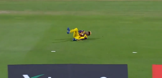 WOW! Ethan D'souza plucks a sharp catch to send Hales packing