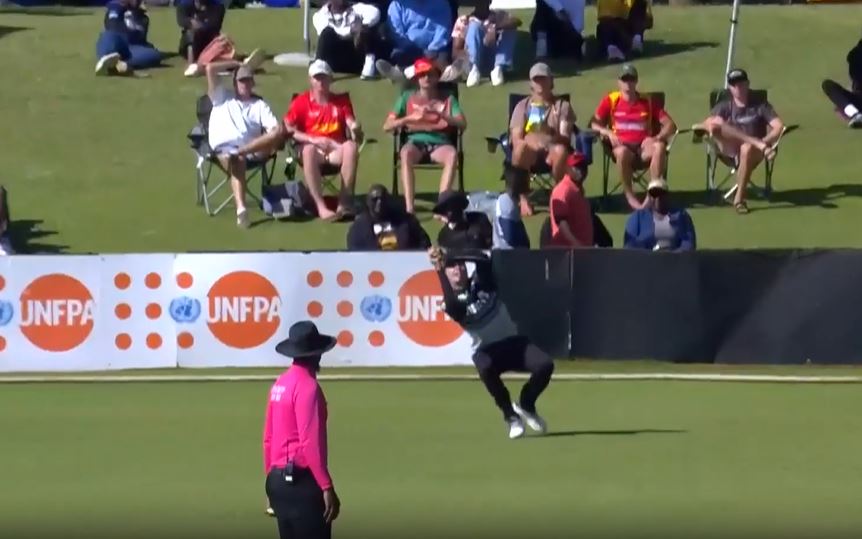 WELL-JUDGED! Mark Chapman took a brilliant catch 