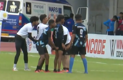 M34: Jammu & Kashmir 5-5 Chandigarh | Boys Junior National Rugby 7s 2024