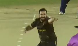  Al Hajery Team XI vs Kuwait Swedish: Hamoud Jandu's 3 for 22