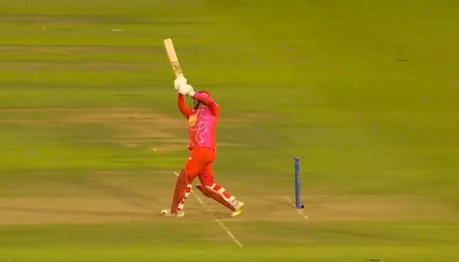 Splash Hit! Bairstow sent it out of the park and into the river