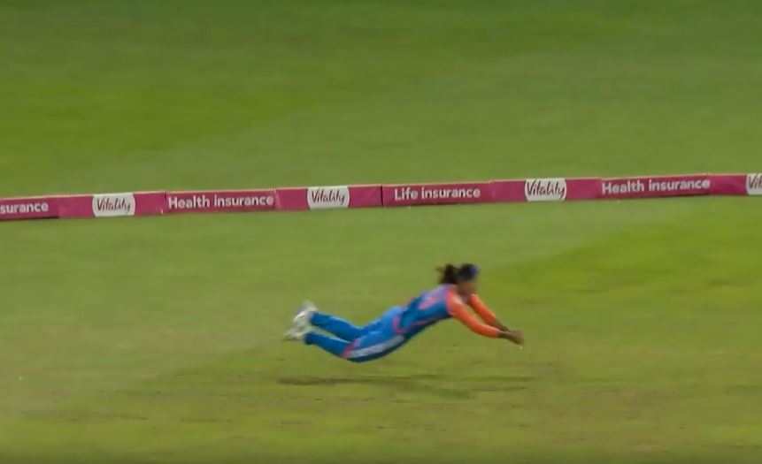 SUPERWOMAN MODE! Radha Yadav pulled off a flying stunner