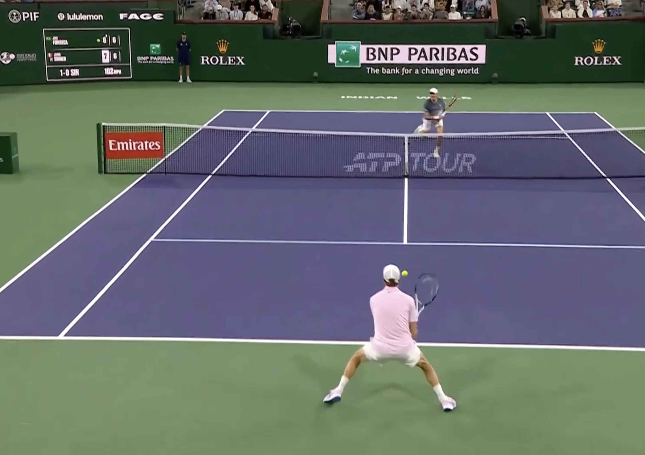 BLISTERING! Joao Fonseca unleashes a 119 mph forehand winner 