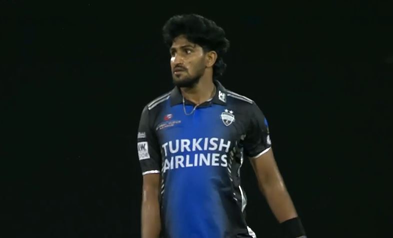 WW! Khaled Ahmed outmuscled Guyana's batting