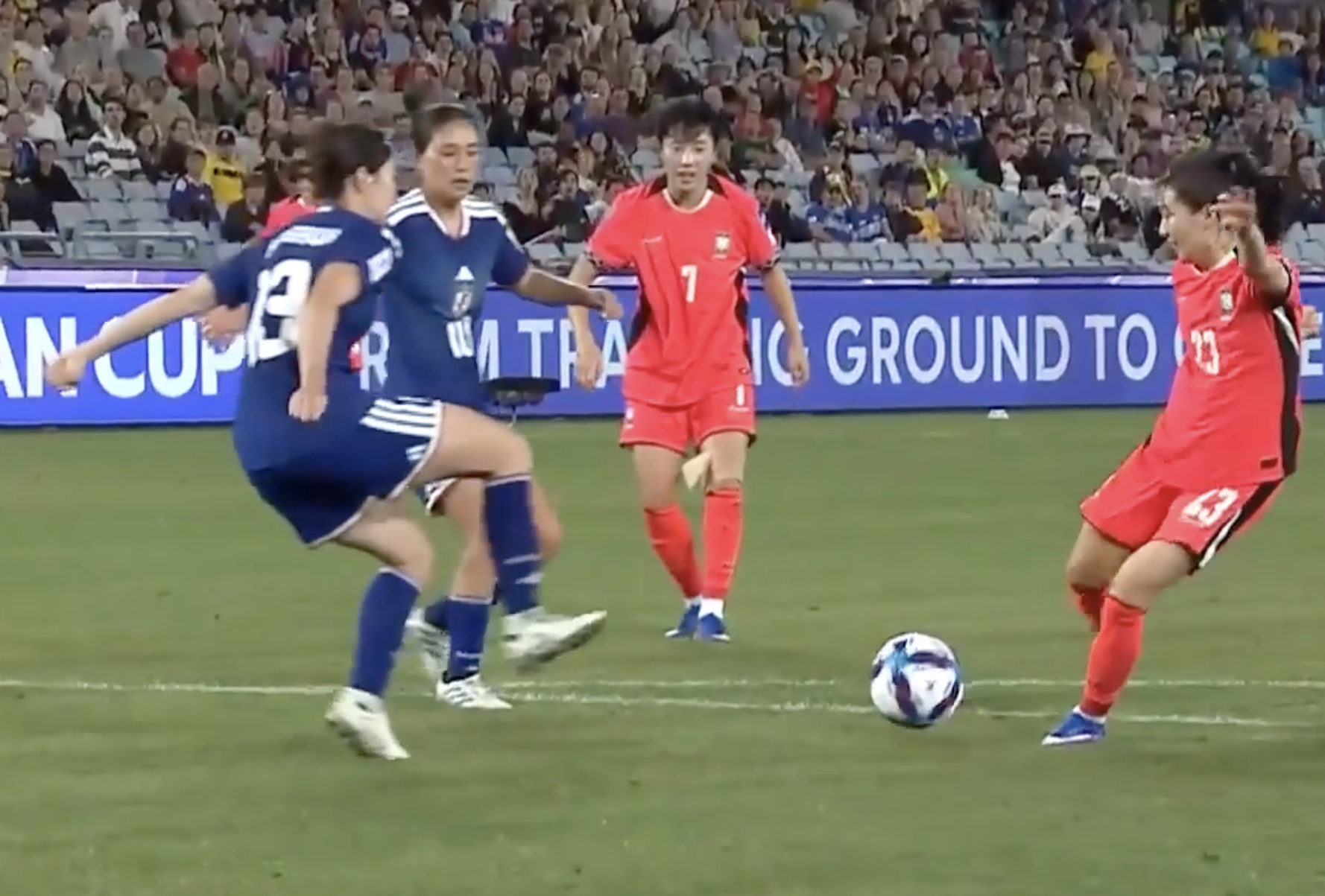 INSTANT IMPACT! Kang Chae-rim pulls one back for Korea Republic