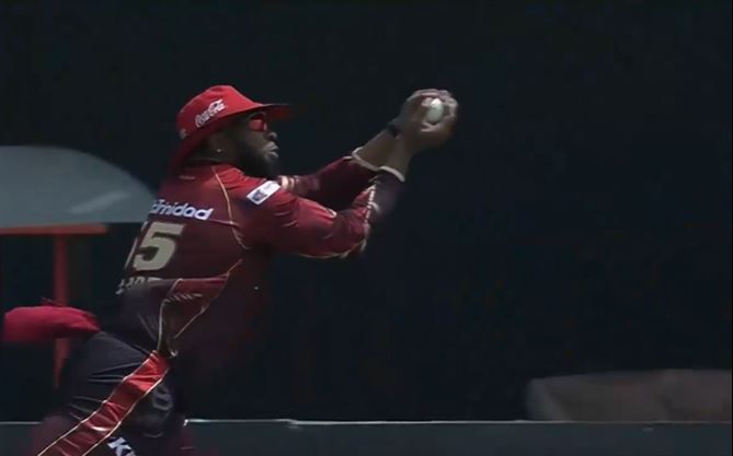 ON THE RUN! Pollard's catch stunned all