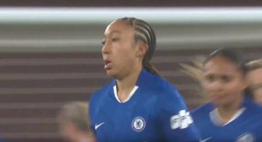 SCREAMER ALERT! Laura James's finish dazzles the stadium