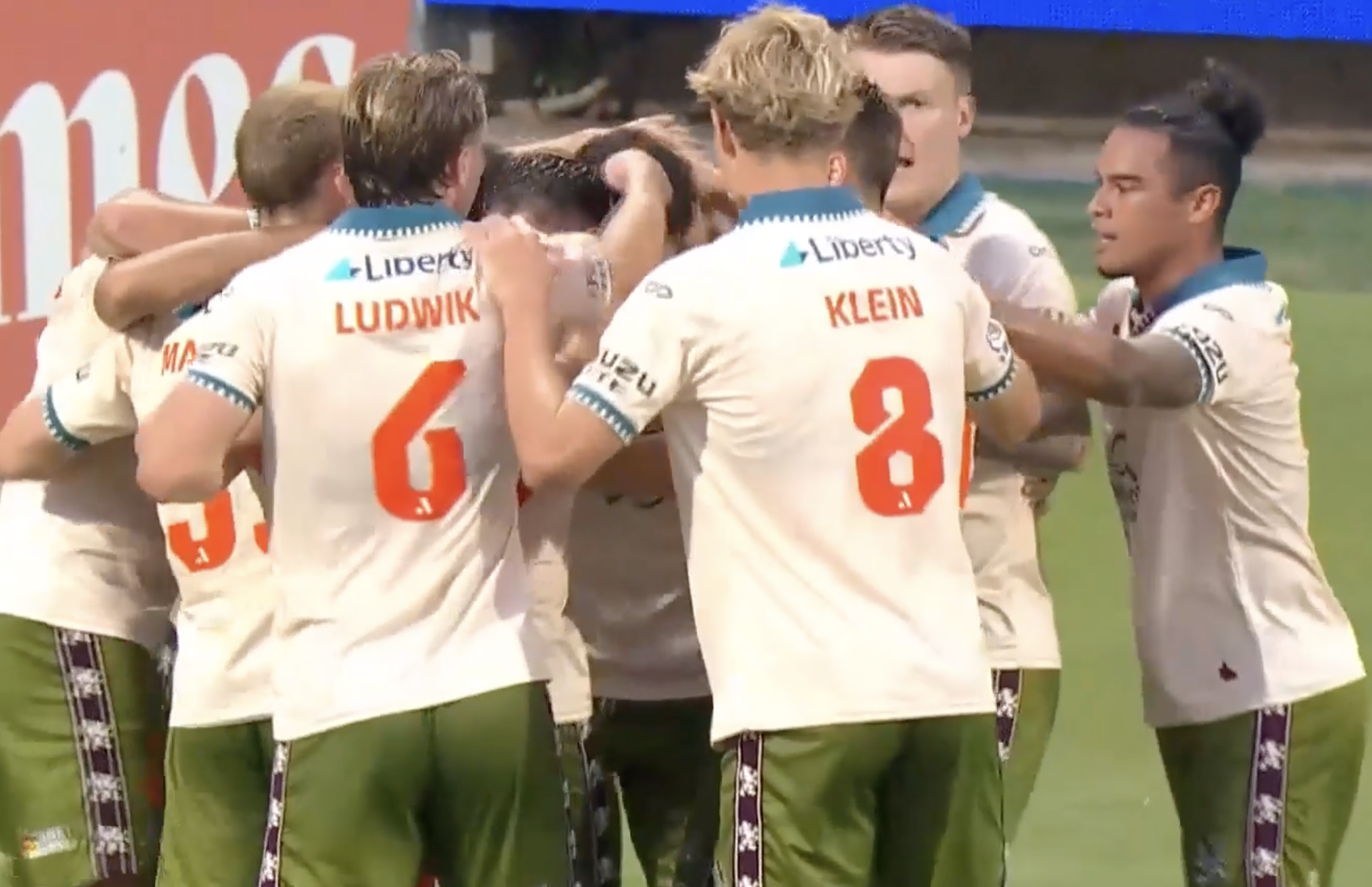 EQUALISER! Chris Long converts from the spot for Brisbane