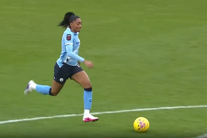 CHEEKY CHIP! Kerolin's solo goal stuns the defence