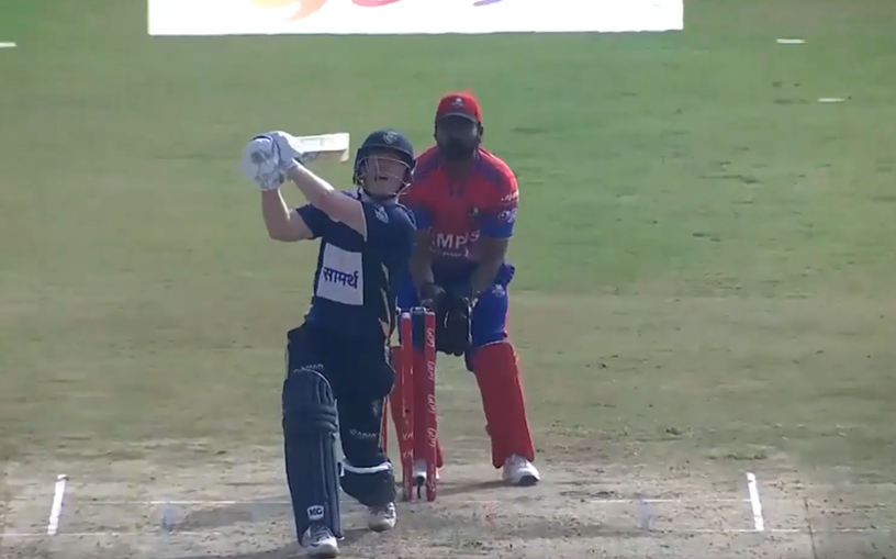 666! Eoin Morgan takes Pawan Negi for a ride