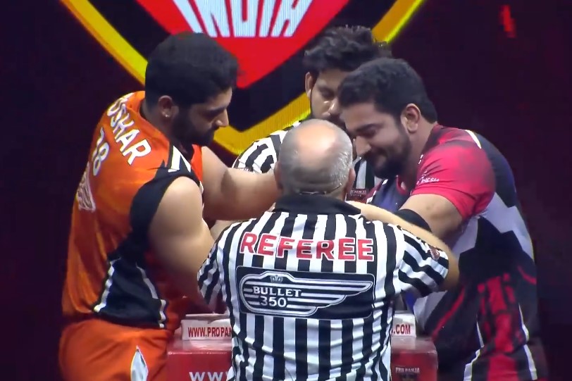 Mp Hathodas vs Rohtak Rowdies | Sanjay Deswal vs Tushar Awasthi (100+KG) | Hindi Highlights