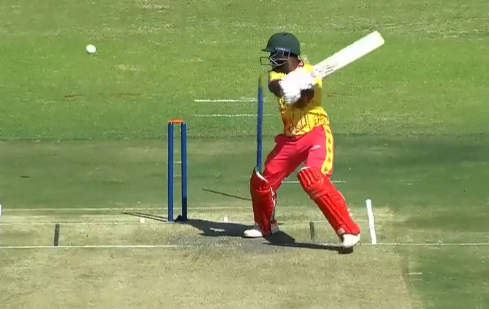 BOOM! Milne destroyed the leg stump with raw pace