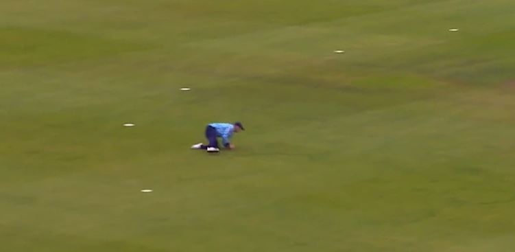 SHARP & SLICK! George Garton snatched a tough catch