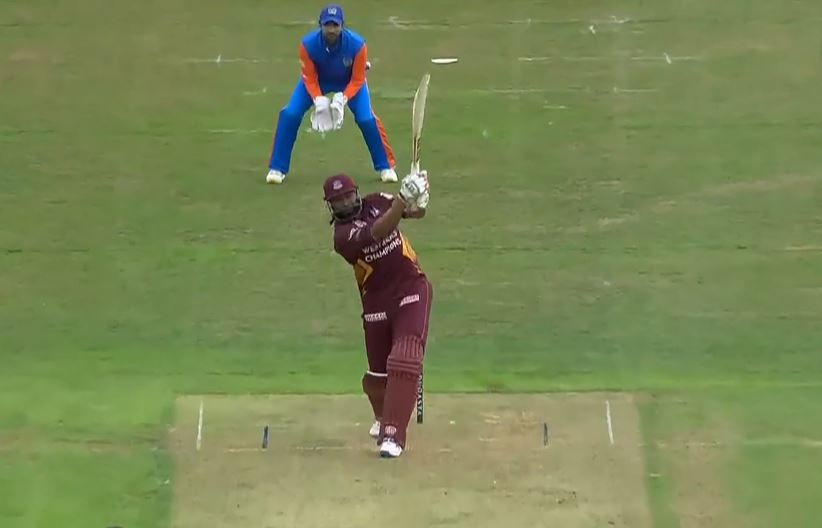 BALLISTIC! Pollard got to his fifty in fiery fashion