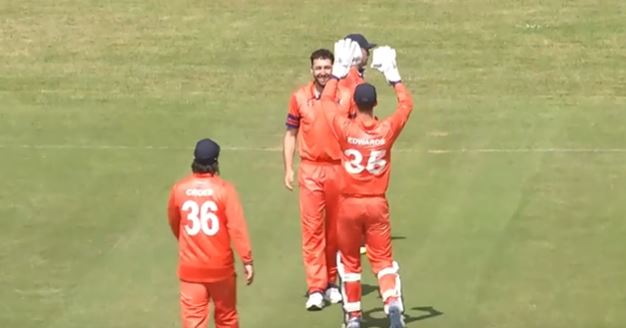 Rapid Fire! Paul van Meekeren bagged 3 wickets in an over