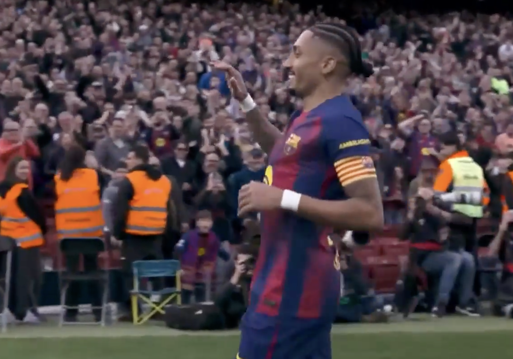 HAT-TRICK HERO! Raphinha lights up Camp Nou against Sevilla