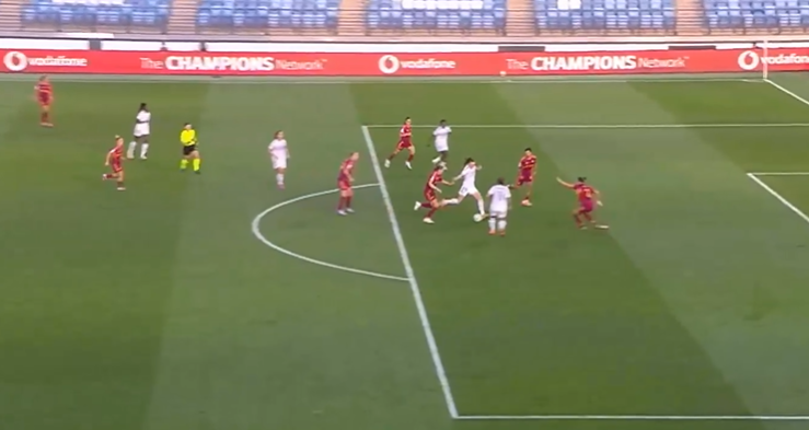 FIERY! Caroline Weir's finish set the ground ablaze