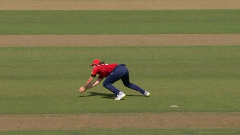 WOW! Sciver-Brunt's low-flying screamer ended Rodrigues's stay
