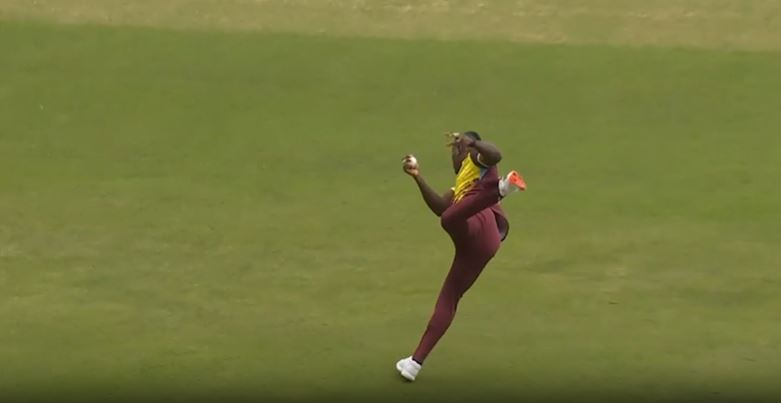 BEAUTY! Powell defied physics with this screamer of a grab