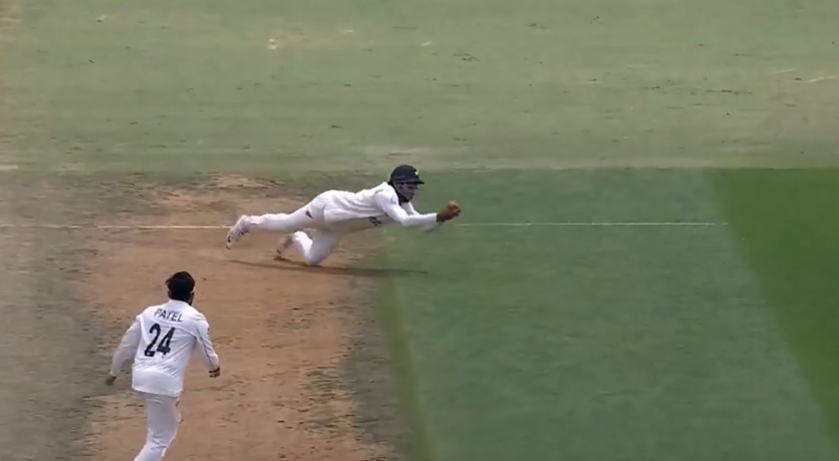 Pure Reflexes! Rachin pulls off an outrageous grab