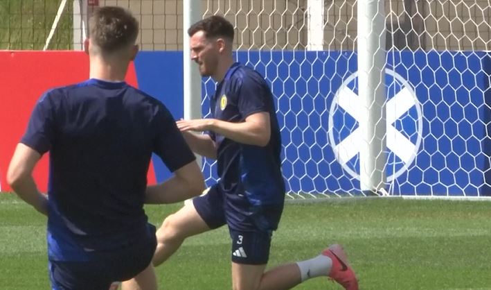 Scotland train ahead of must-win Group A match against Hungary