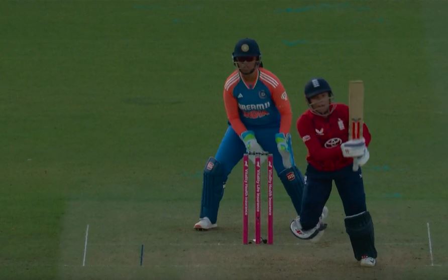 CALM & CLASSY! Dunkley reached her fifty with a single