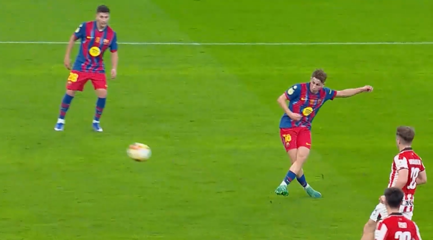 BOOM! Fermin Lopez's blazing strike sets the net ablaze