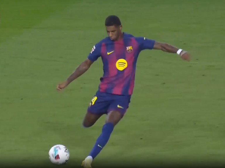 BELTER! Rashford's strike tore the net apart