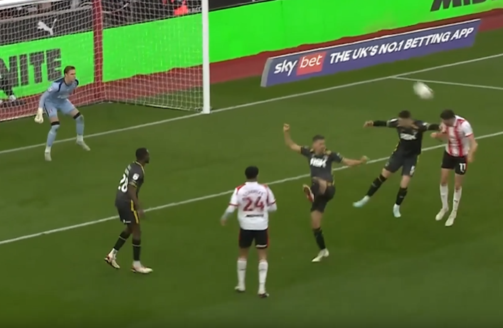 OUT OF THIN AIR! Ross Stewart's header dazzles the Saints