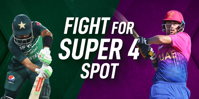 Pakistan face UAE with super 4 spot on the line