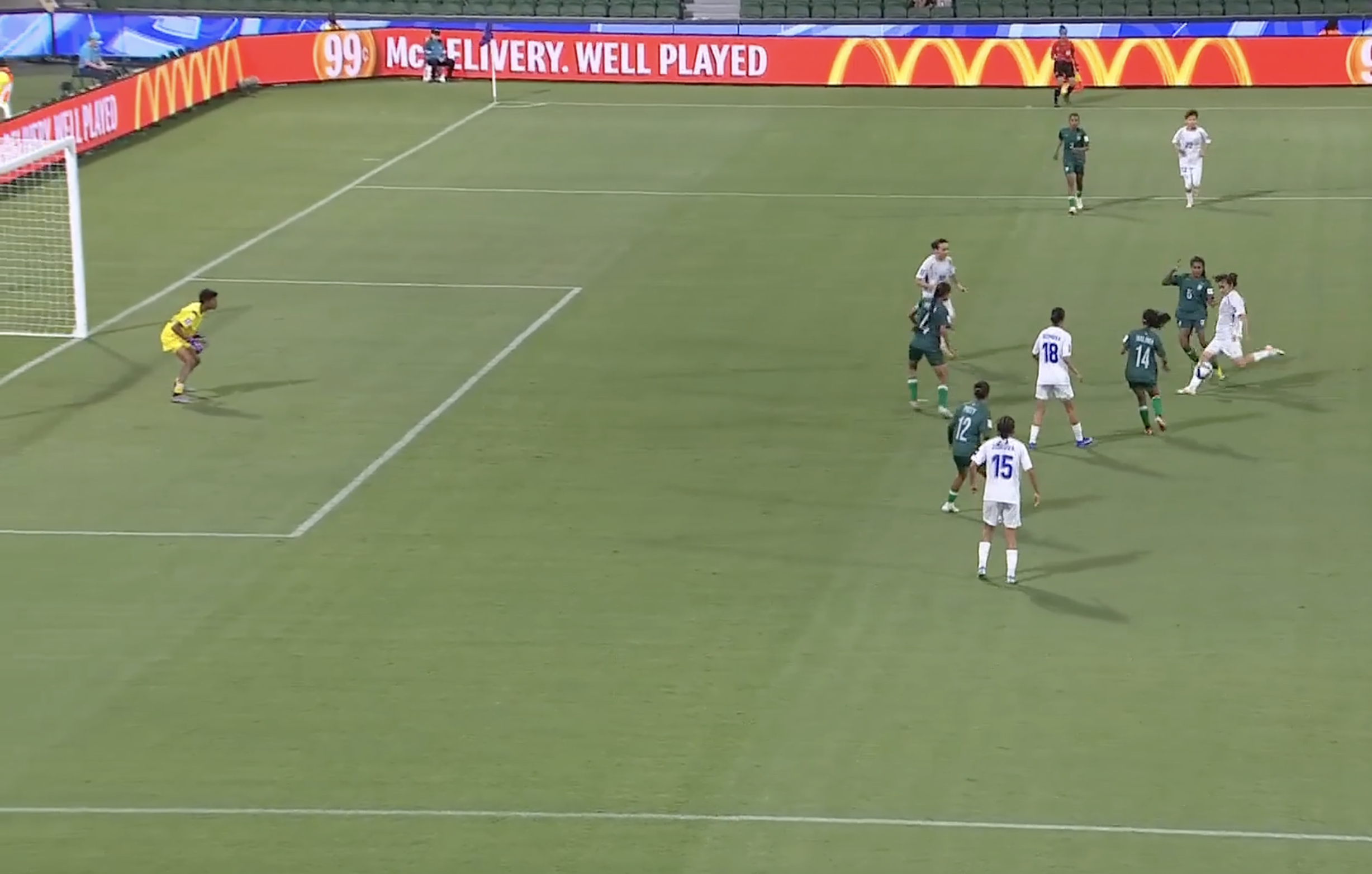 UNSTOPPABLE! Nilufar Kudratova buries it into the net