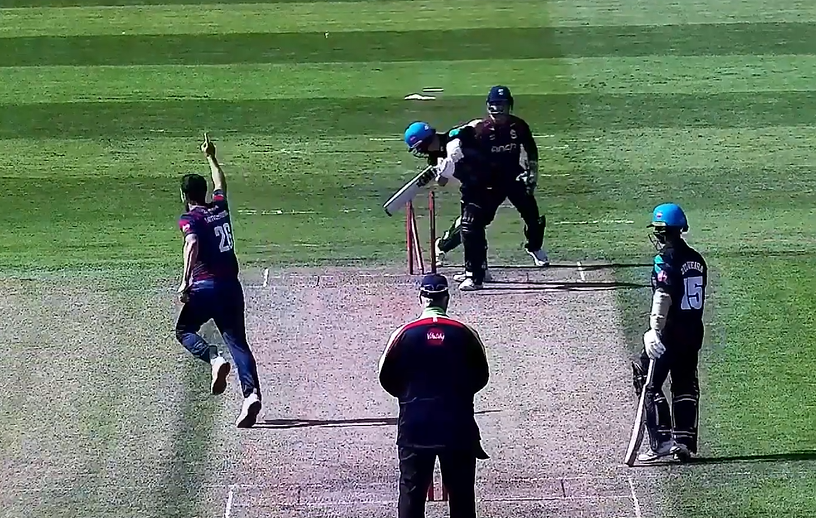 Worcestershire vs Northamptonshire: Ben Sanderson's 3 for 16