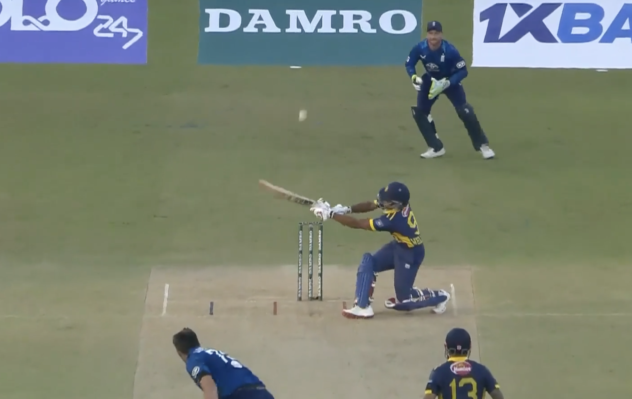 BLISTERING! Wellalage slams Overton all over the park