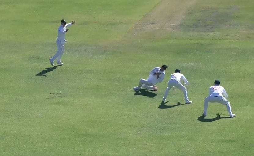EDGED & GONE! Bennett's lightning grab left the fans in awe