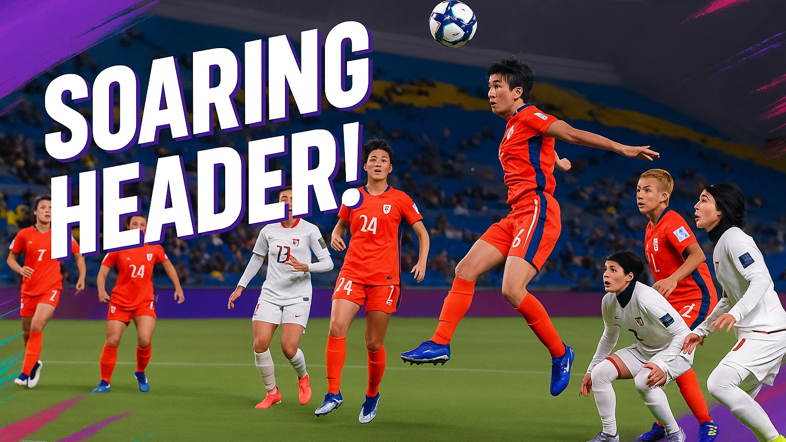 SOARING HEADER! Kim Hye-ri leaves the keeper reeling