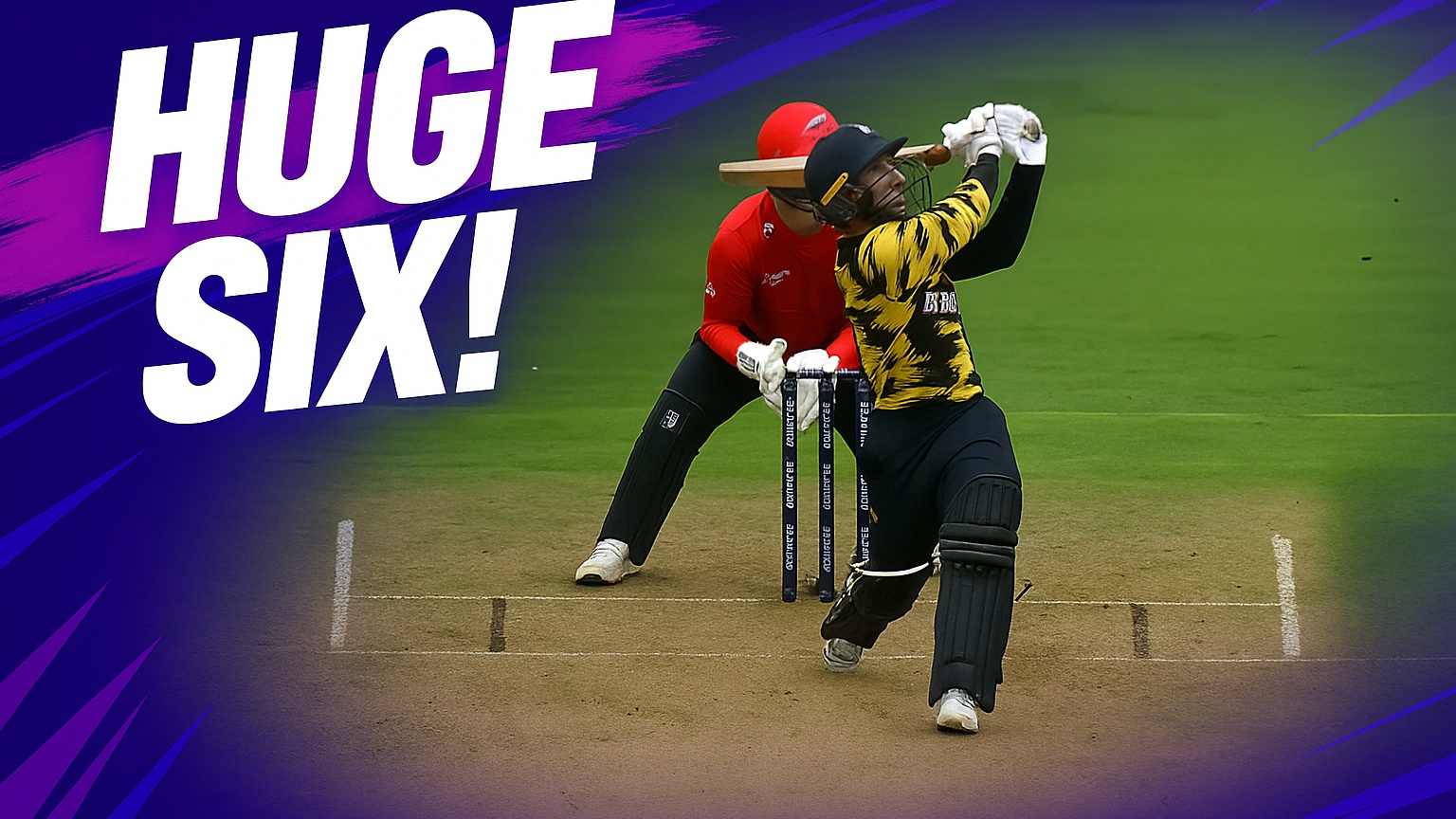 OUT OF THE PARK! Tom Blundell's towering six stuns the crowd