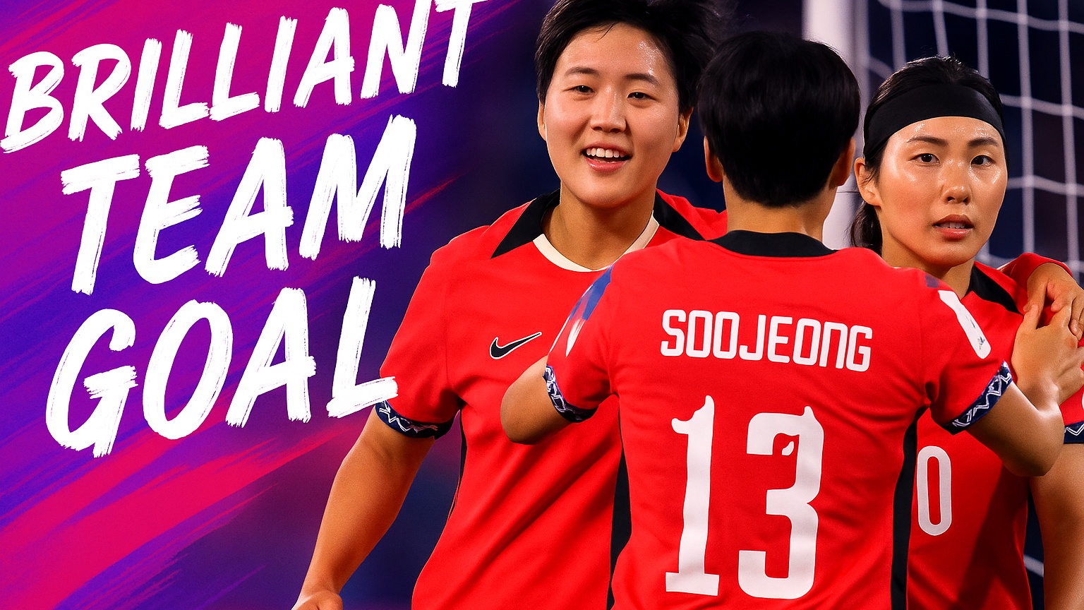 BRILLIANT TEAM GOAL! Ji So-yun makes it four for Korea Republic