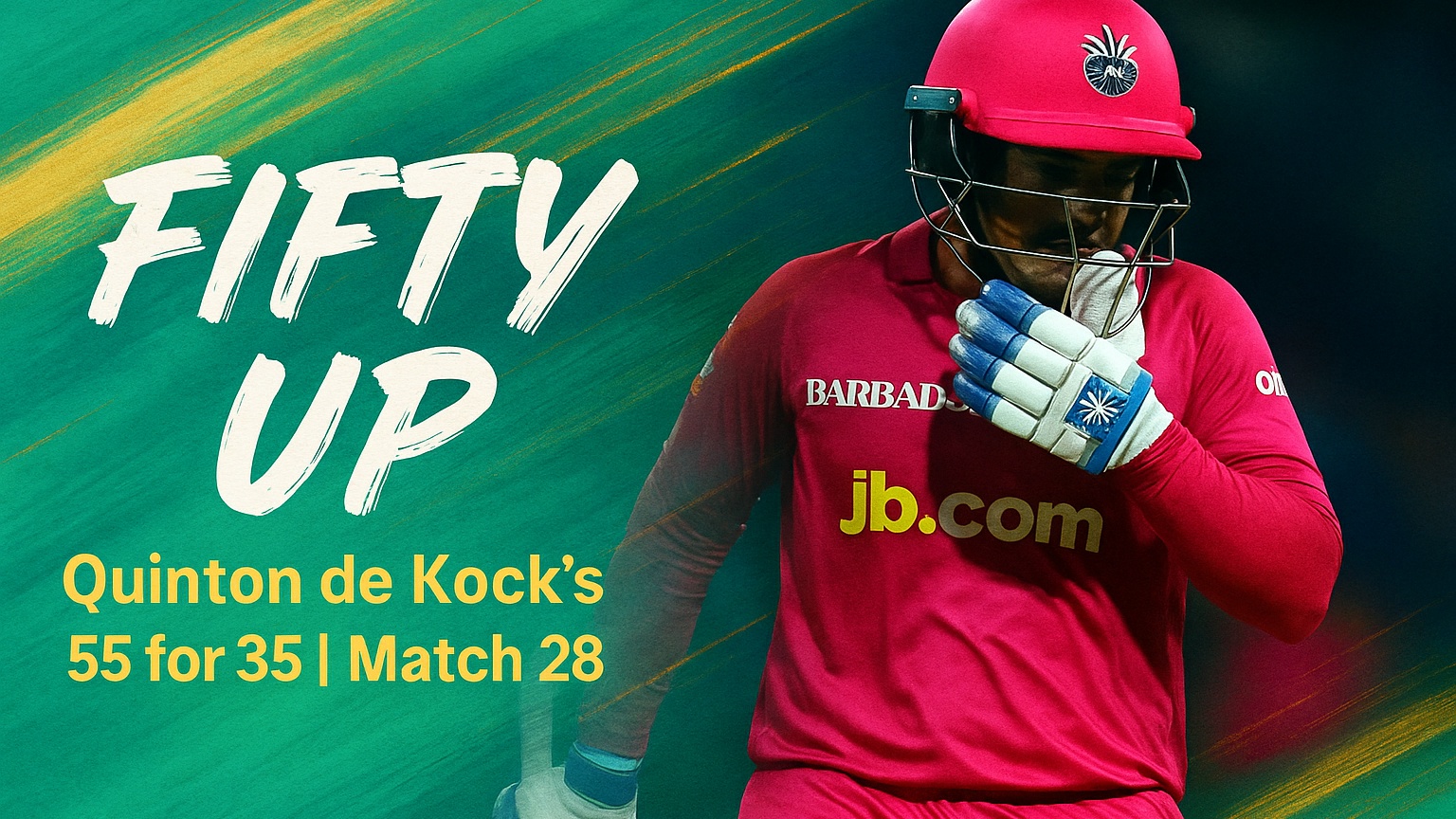 Quinton de Kock's 55 for 35 | Match 28