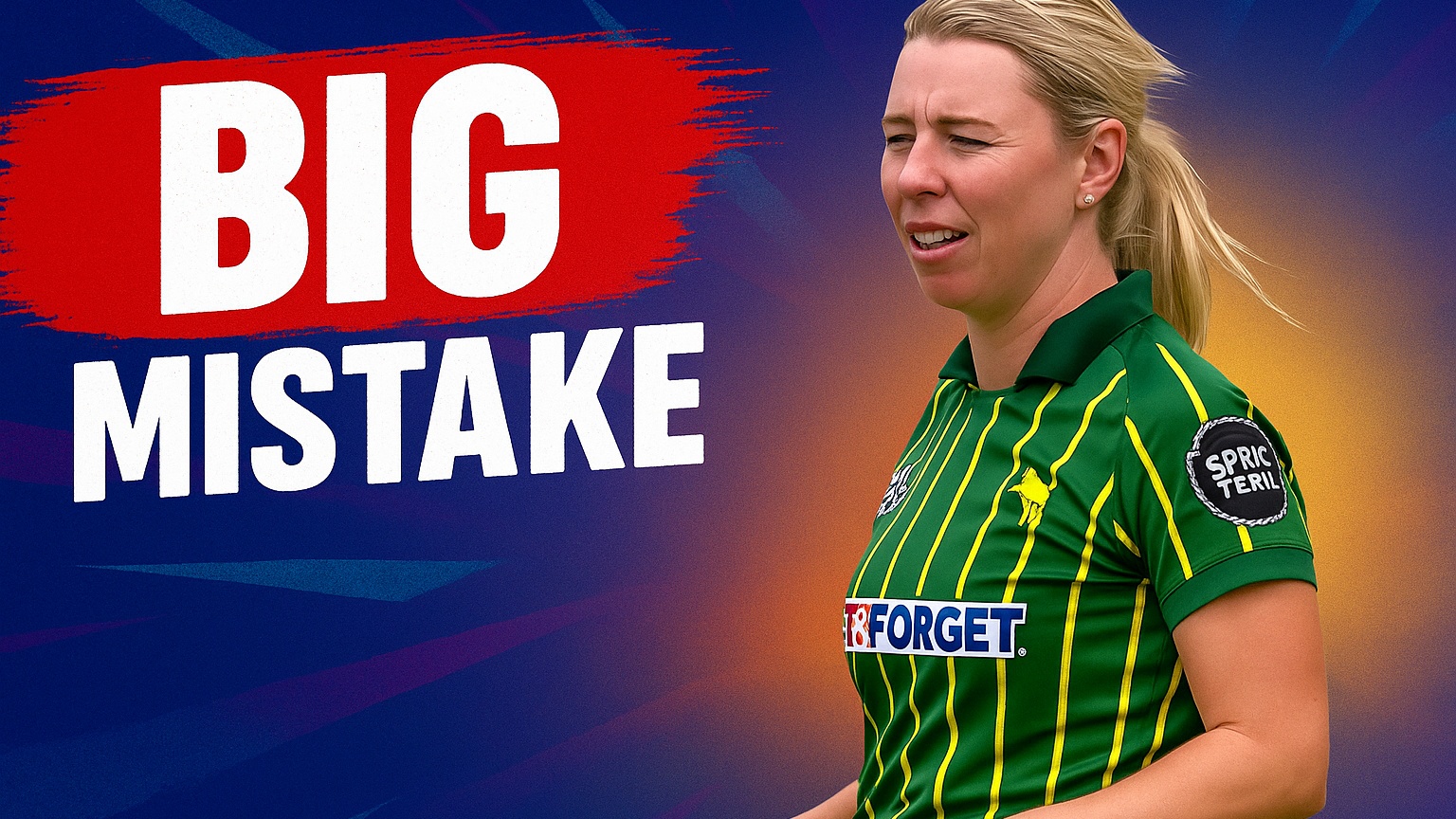 OOPS! Claudia Green bowls a double bumper