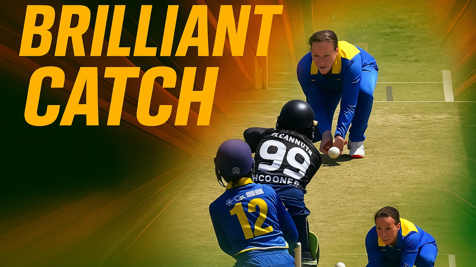 REFLEXES! Georgia Elwiss pulls off a superb c&b