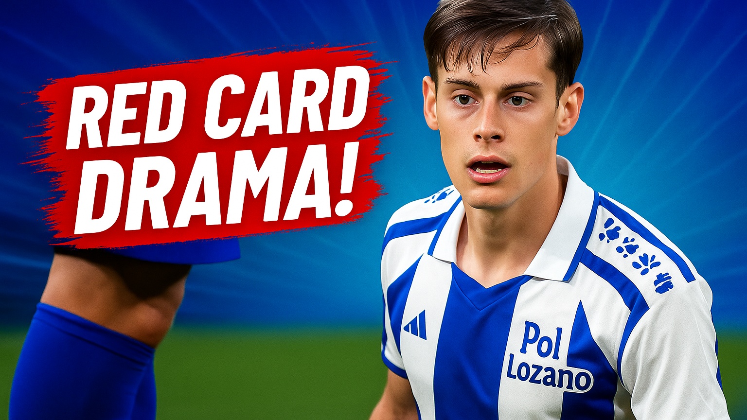 RED CARD DRAMA! Pol Lozano gets his marching orders