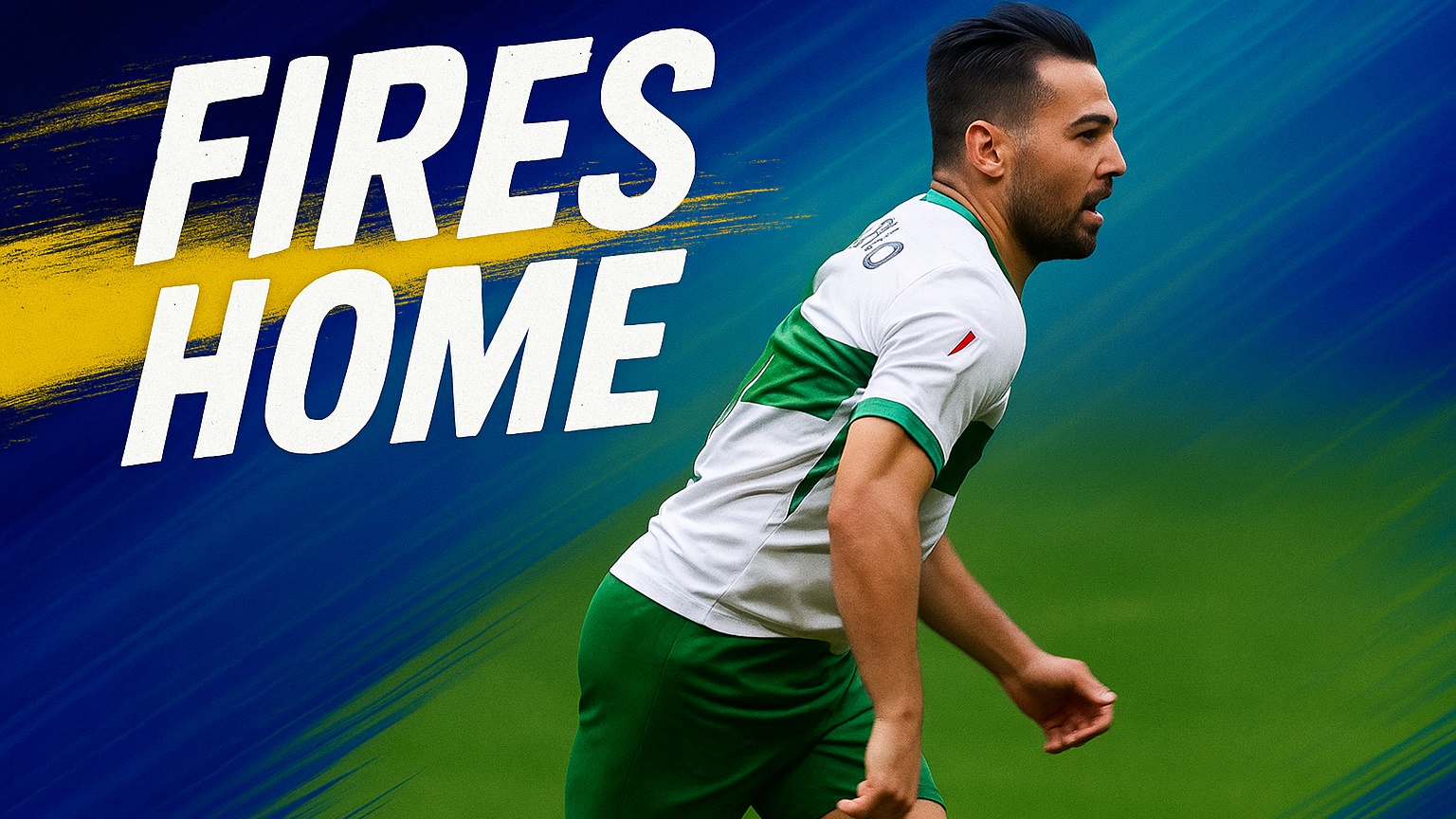 Blistering! Powerful strike from Pedro hits the net