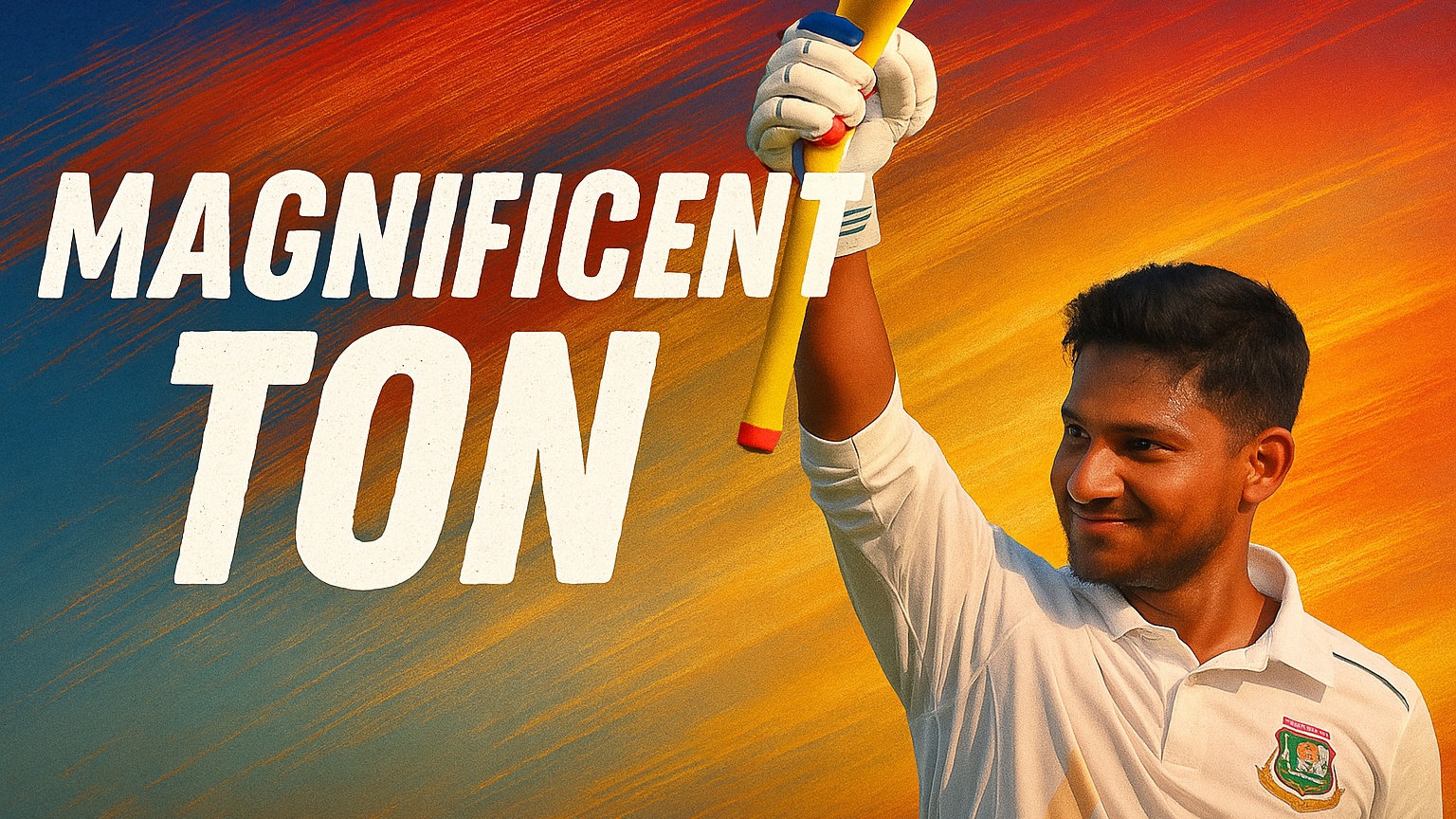 Century! Mahmudul Hasan Joy gets to his magnificent hundred