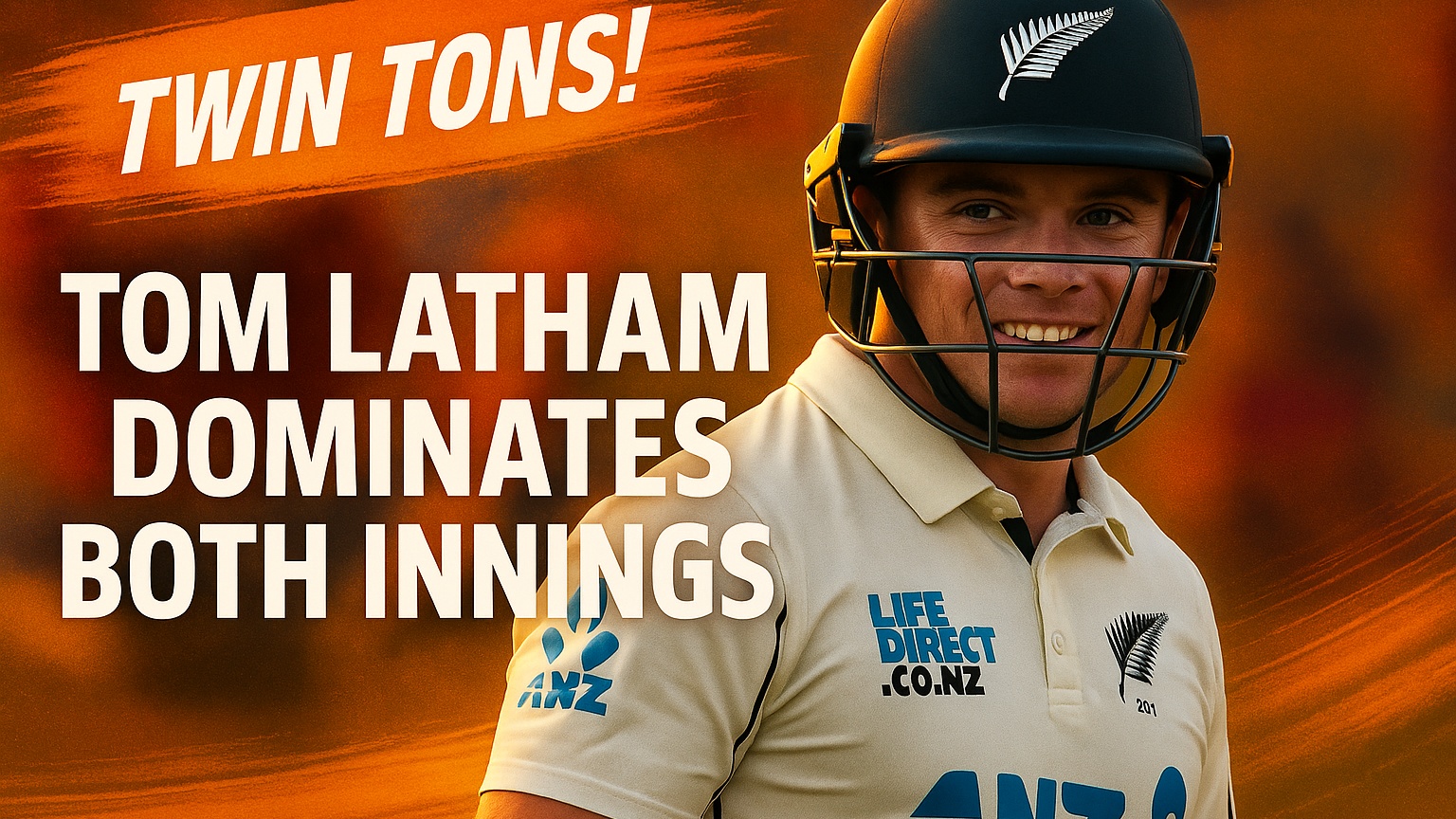 TWIN TONS! Tom Latham dominates both innings