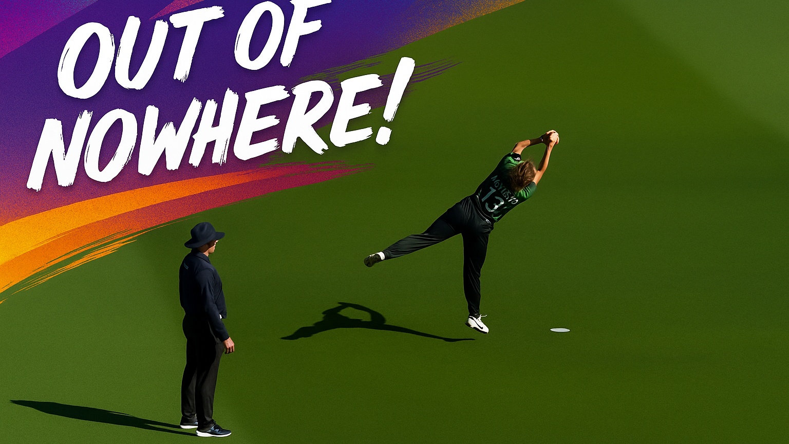 OUT OF NOWHERE! Emma McLeod snatches a screamer